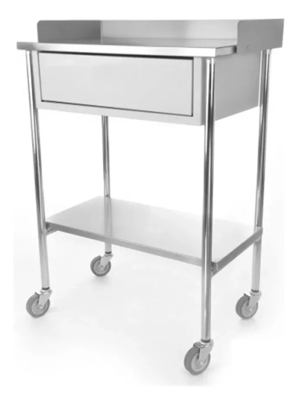 Mesa Pasteur de acero inoxidable con cajón