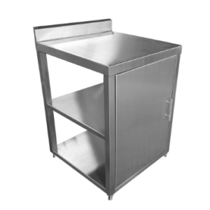 Gabinete con puerta de acero inoxidable para lugares reducidos